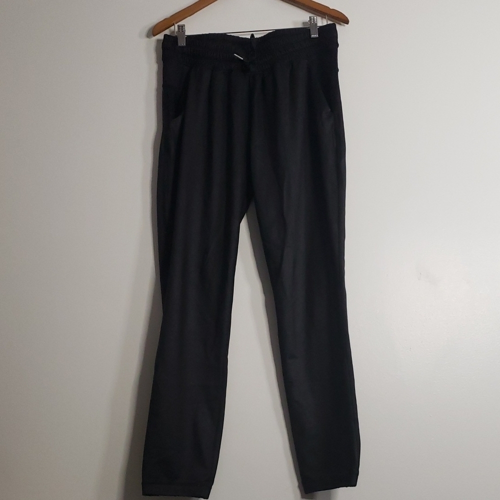 Lululemon Athletica Black Track Pants with Elastic Waistband 6